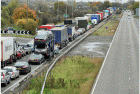 A38 traffic congestion.  Picture from the Derby Telegraph